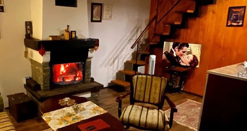 brvnara sa kaminom ranč platan